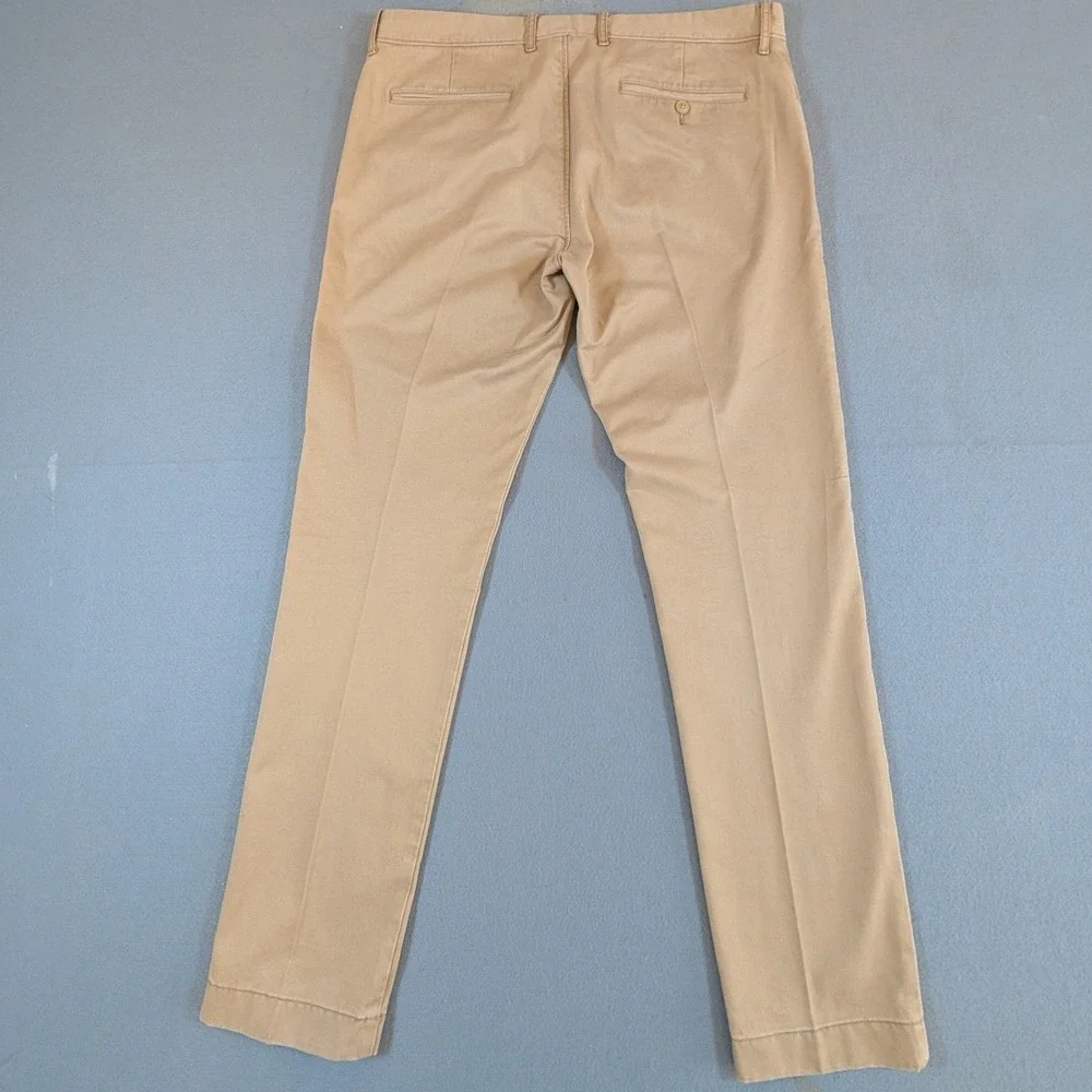 J.Crew Oarsman Chino Pants‎ Mens 34x32 484 Slim Fit Khaki Tan Twill Casual